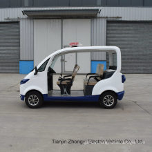 High Quality 2 4 Seater Electric Closed Style Street Laminated Glass Small Police Patrol Car with Ce SGS Certificate